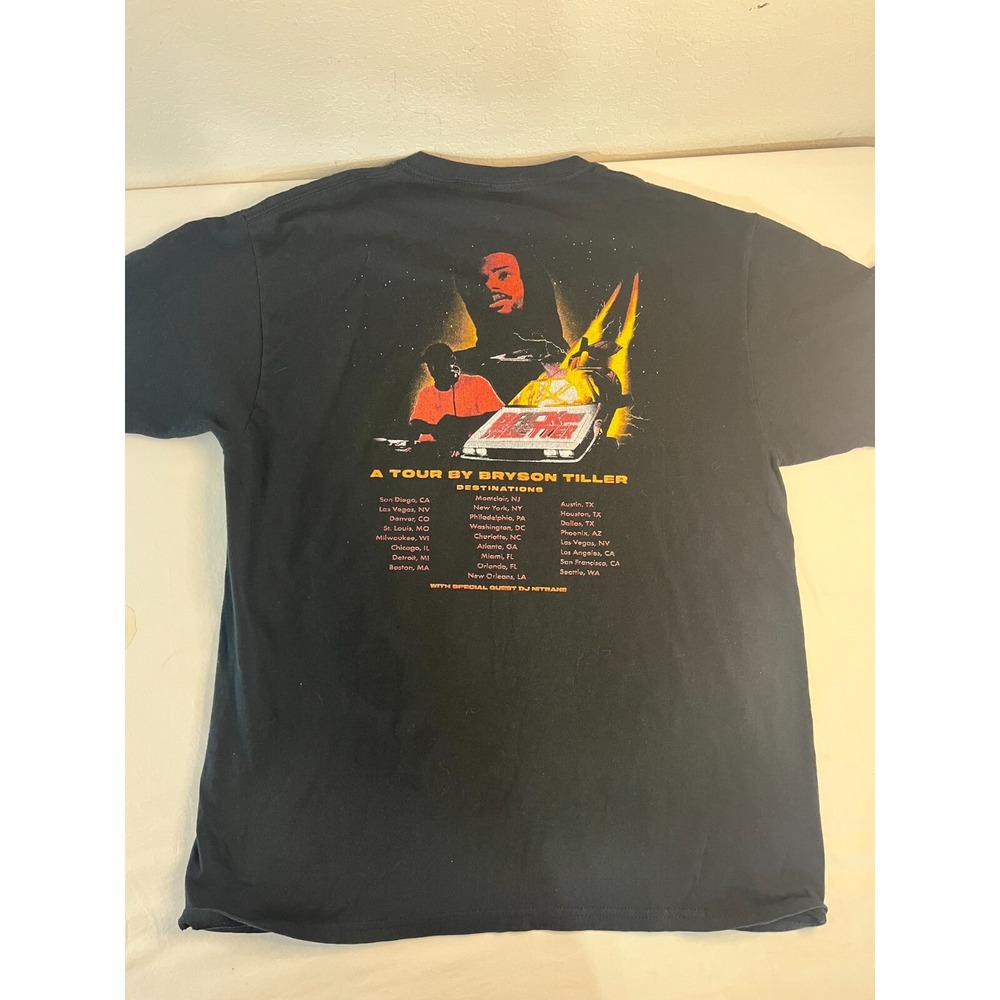 Bryson Tiller Back & I'm Better Tour Rap R&B Tee Shirt Women Large - Picture 2 of 3
